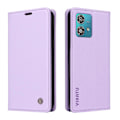 Pikkukuva 1 / 5: YIKATU YK-001 Motorola Edge 40 Neo 5G Nahkakotelo Puhelimen Suojus Lompakkoteline Multicolor Light Purple