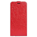 Miniatyrbillede 4 af 5: Til iPhone 14 6,1 tommer Vertikal Flip Stødsikkert Cover PU Læder Mobiltelefonetui med Kortholder Multicolor Style C