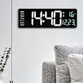 Miniatyrbild 3 av 4: Stor LED Digital Väggklocka Elektroniska Väggklockor Living Fjärrkontroll Väggmonterad Desktop Klocka Kontroll Dekoration Rum Temp D W4w5 C