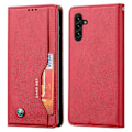 Pikkukuva 1 / 5: PU-nahkakotelo Samsung Galaxy A54 5G:lle, ulkoinen korttipaikka magneettinen lompakkoteline puhelinkotelo Multicolor Style C