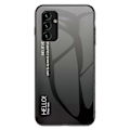 Miniatyrbild 1 av 5: För Samsung Galaxy A34 5G Gradient Färg Telefonskal Härdat Glas+PC+TPU Skyddsfodral Multicolor Style J
