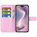 Miniatyrbillede 2 af 5: Lædercover til iPhone 16 Pro Max Wallet Case med Litchi-tekstur Multicolor Style B