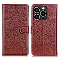Miniatyrbillede 1 af 5: Til iPhone 14 Pro 6.1 tommer Slidstærk PU Læder Cover Stativ Magnetisk Beskyttende Wallet Case Multicolor Style D