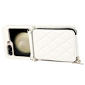 Miniatyrbillede 3 af 5: Til Samsung Galaxy Z Flip5 5G Etui Læder+PC Lynlås Telefon Cover med Håndledsrem Multicolor Style F