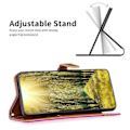 Miniatyrbillede 2 af 5: Til Samsung Galaxy A15 4G Etui Jeansstof Splejsning PU Læder Telefon Cover Multicolor Style B