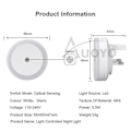 Miniatyrbillede 5 af 5: Led Seng S Seng Mini S Auto On/off Sengelampe #calu Light Yellow