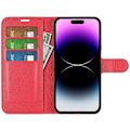Pikkukuva 2 / 5: IPhone 15 Pro iskunkestävä lompakkokotelo PU-nahkainen jalustallinen puhelinkotelo Multicolor Style D