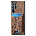 Miniatyrbillede 2 af 5: Til Samsung Galaxy S24 Ultra Etui Præget Mønster Kortholder Støtteben Læder Bagcover Multicolor Style F