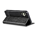 Miniatyrbillede 4 af 5: AZNS Etui til Samsung Galaxy A06, Ko Lædertekstur PU Læder Wallet Telefon Cover - Grøn Multicolor Black