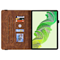 Miniatyrbillede 2 af 5: Tablet Cover til Realme Pad 2 PU Læder Cover Sommerfugl Blomst Præget Kortholder Shell Multicolor Style D