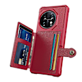 Miniatyrbillede 3 af 5: ZM03 Stødsikkert etui til OnePlus 11 5G PU læderbelagt TPU telefoncover med kortholder og støttefod Multicolor Style C