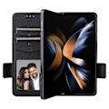 Miniatyrbild 3 av 5: Plånboksfodral för Samsung Galaxy Z Fold5 5G TPU+Läder Flipfodral med Rem