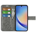 Pikkukuva 2 / 5: Samsung Galaxy A34 5G Folio Flip -puhelinlaukku vasikannahkajäljitelmällä, jalustalla ja lompakkokannella Multicolor Style D