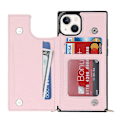 Pikkukuva 2 / 5: RFID-suojattu lompakkokotelo iPhone 15:lle TPU+PU-jalustalla ja olkahihnalla Multicolor Style A