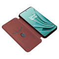 Pikkukuva 2 / 5: OnePlus Nord 3 5G/Ace 2V -puhelimelle hiilikuitukuvioinen nahkainen jalustallinen suojakotelo korttipaikalla Multicolor Style C