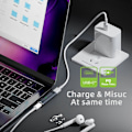 Miniatyrbillede 4 af 5: UC-075-PD Type-C til 3,5 mm Audio DAC AUX Musik + 100W PD Strøm CS201 Chip Adapter til Laptop Tablet P