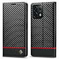 Miniatyrbillede 1 af 5: LC.IMEEKE Læderetui med kulfibertekstur og tegnebogsstativ til Xiaomi Redmi Note 13 Pro 5G/Poco X6 5G Multicolor Horizontal Stripe