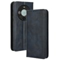 Miniatyrbild 1 av 5: För Huawei Mate 60 Retro Pu case Magnetiskt autoabsorberat plånboksställ Cover Blue