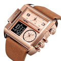 Miniatyrbillede 3 af 5: Skmei 3-tids Multi Funktions Digital Ur Relojes Sport Skmei 3atm Vandtæt Rose gold- brown
