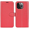 Pikkukuva 1 / 5: IPhone 15 Pro iskunkestävä lompakkokotelo PU-nahkainen jalustallinen puhelinkotelo Multicolor Style D