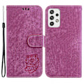 Miniatyrbild 1 av 5: Pu Läder Magnetic Flip Phone case För Samsung Galaxy A33 5g, Stativ Plånboksmönster tryckt cover Rose