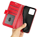 Miniatyrbillede 4 af 5: PU Læder Stand Telefon Cover Wallet Folio Flip Cover til iPhone 15 Plus Multicolor Style B