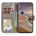 Pikkukuva 2 / 5: OnePlus Ace 3 5G -kotelo pitsikukkainen PU-nahkainen lompakkokotelo - Multicolor Grey
