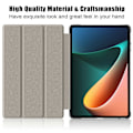 Miniatyrbild 3 av 5: För Xiaomi Pad 6 Tri-fold Ställ Tablet Fodral Magnetiskt Smart PU Läder Folio Omslag Multicolor Style D