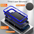 Miniatyrbilde 4 av 5: For iPhone 12/12 Pro Anti-Scratch Deksel TPU+PC Fallbeskyttelse Telefondeksel Multicolor Style C