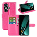 Miniatyrbild 5 av 5: Phone case för Oppo K11 5g plånbok Litchi Texture Shell anti-scratch Stativ Pu Läder Cover Rose