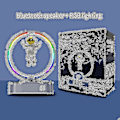 Miniatyrbild 2 av 5: Klocka Bluetooth Högtalare Klocka Bord Gio Bord Klocka Sovrum Dekoration Bord Klocka Sovrum Gio Glödande väckarklocka A Gold