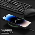 Miniatyrbild 2 av 5: Mobilskal för iPhone 15 Pro Max Fodral PU Läderbelagd TPU+PC Smartphone Skal Multicolor Style E