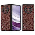 Pikkukuva 1 / 5: Huawei Mate X5 -kotelo aitoa lehmännahkaa+TPU+PC strutsikuvioinen taitettava puhelinkuori Multicolor Style D