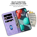 Miniatyrbillede 3 af 5: Til Infinix Note 40 5G Stand Case 7-Formet Mønster Præget Læder Telefon Cover Multicolor Style B