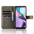 Miniatyrbild 2 av 5: För Tcl Ion X Diamond Texture Läder Phone Case anti-scratch Cover Brown