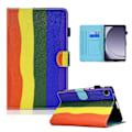 Pikkukuva 1 / 5: Samsung Galaxy Tab A9+ PU-nahkakotelo, kuvioitu, älykäs tablettisuojus kynätelineellä Multicolor Style D