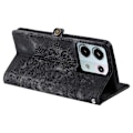 Pikkukuva 4 / 5: Xiaomi Poco X6 5G / Redmi Note 13 Pro 5G Kotelo Iho Tuntuu Toteemilla Painettu Lompakko Nahkainen Puhelinkotelo Multicolor Black