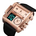 Miniatyrbillede 5 af 5: Skmei 3-tids Multi Funktions Digital Ur Relojes Sport Skmei 3atm Vandtæt Silver- coffee