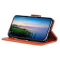 Miniatyrbillede 2 af 5: Til Samsung Galaxy A05 4G Etui Nappa Tekstur Spaltet Læder Foldbart Stativ Telefon Cover Multicolor Style A