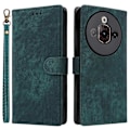 Miniatyrbillede 1 af 5: Til ZTE nubia Focus Pro Wallet Case RFID-blokering PU Læder Cover Stand View- Multicolor Green