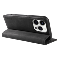 Miniatyrbild 4 av 5: Case för Iphone 15 Pro, Pu Läder Skin-touch plånboksställ Cover Black