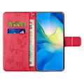 Miniatyrbillede 3 af 5: Til Samsung Galaxy A26 5G Etui Wallet Stand Præget Sommerfugl Blomst PU Læder Telefon Cover Multicolor Style B