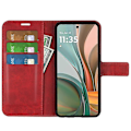Miniatyrbillede 2 af 5: Til Motorola Moto G75 5G Stand Case Anti-Scratch Kalvetekstur Læder Telefon Cover Multicolor Style C