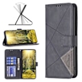 Miniatyrbillede 4 af 5: BINFEN COLOR BF05 Til TECNO Pova 5 Pro 5G Etui PU Læder Flip Stand Telefon Cover - Grå Multicolor Black