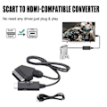 Miniatyrbild 6 av 11: 1X SCART till HDMI-kabel Videoadapter SCART till HDMI-omvandlare Ada