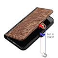 Miniatyrbild 5 av 5: YX0020 Plånboksfodral i Läder för Samsung Galaxy A15 5G Multicolor Coffee