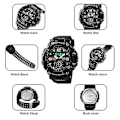 Miniatyrbild 3 av 5: Skmei 1720 Led Digital Display Elektronisk watch White
