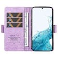 Miniatyrbillede 2 af 5: YIKATU YK-005 Til Samsung Galaxy S21 FE 5G Stand Wallet Case Hud-berørings Læder Telefon Cover Multicolor Style B