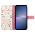 Pikkukuva 2 / 5: YB Pattern Printing Leather Series-6 Sony Xperia 5 V -kotelo PU-nahkaa+TPU-puhelinkuori Multicolor Style C