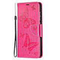 Pikkukuva 2 / 5: Imprint Butterfly -lompakkokotelo nahkaa jalustalla Samsung Galaxy S21 FE 5G:lle Multicolor Style E
